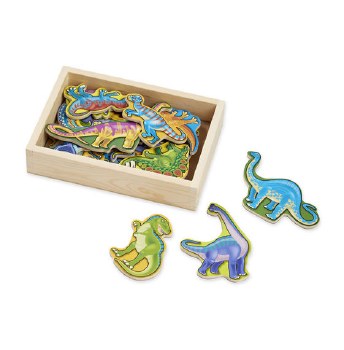 MELISSA &amp; DOUG WOOD DINO MAGNETS