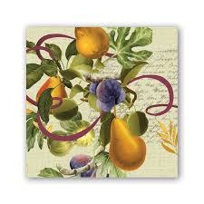 MICHEL FIG &amp; PEAR COCKTAIL NAPKIN