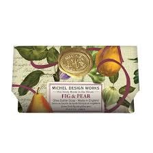 MICHEL FIG &amp; PEAR LARGE BATH SOAP BAR