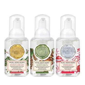 MICHEL FOAMING SOAP SET HOLIDAY WISHES