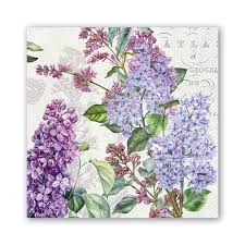 MICHEL FRENCH LILACS LUNCHEON NAPKIN
