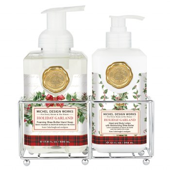MICHEL HOLIDAY GARLAND HAND CARE CADDY