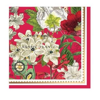 MICHEL LUNCH NAPKINS WHITE XMAS