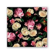 MICHEL MIDNIGHT ROSE COCKTAIL NAPKIN