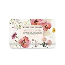 MICHEL PRESSED FLOWERS MED BATH BAR SOAP