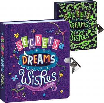 MINDWARE LOCK &amp; KEY DIARY GLOW IN DARK