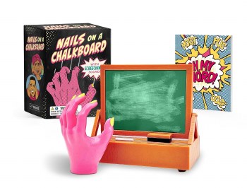 MINI KIT NAILS ON A CHALKBOARD