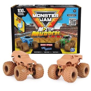 MONSTER JAM MYSTERY MUDDERS 2-PACK