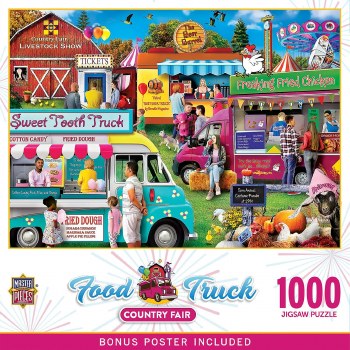 MP 1000pc PUZZLE FOOD TRUCK ROUNDUP