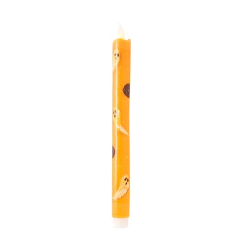 MUD PIE LED TAPER HALLOWEEN ORANGE