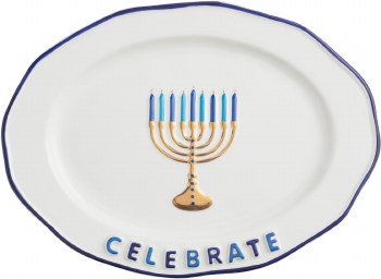 MUD PIE MENORAH CELEBRATE PLATTER