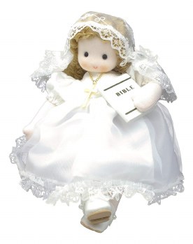 MUSICAL COMMUNION DOLL MARY BLONDE