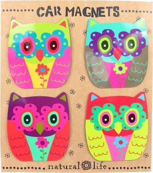 NL SET/4 CAR MAGNETS OWL