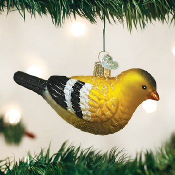 OLD WORLD CHRISTMAS AMERICAN GOLDFINCH