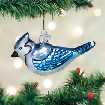 OLD WORLD CHRISTMAS BRIGHT BLUE JAY