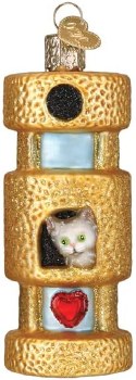 OLD WORLD CHRISTMAS CAT TOWER