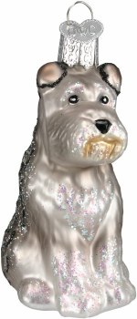 OLD WORLD CHRISTMAS GREY SCHNAUZER