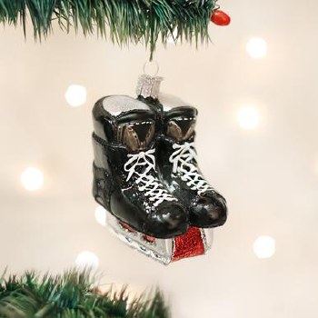 OLD WORLD CHRISTMAS HOCKEY SKATES