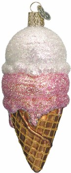 OLD WORLD CHRISTMAS ICE CREAM CONE