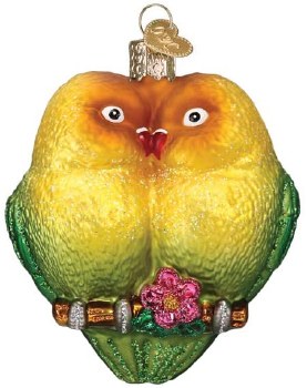 OLD WORLD CHRISTMAS LOVE BIRDS