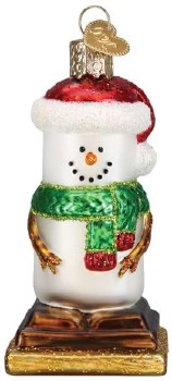 OLD WORLD CHRISTMAS S'MORES SNOWMAN
