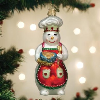 OLD WORLD CHRISTMAS SNOW WOMAN CHEF