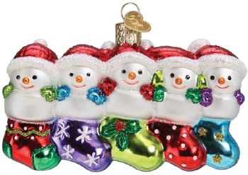 OLD WORLD CHRISTMAS SNOWMAN FAMILY/5