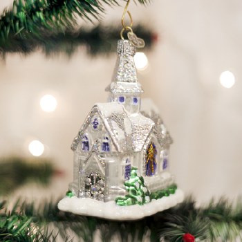 OLD WORLD CHRISTMAS SPARKLING CATHEDRAL
