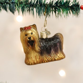 OLD WORLD CHRISTMAS YORKIE