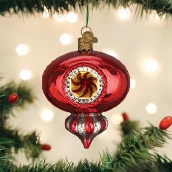 OLD WORLD XMAS RED PEPPERMINT REFLECTION