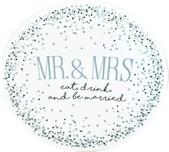 OUR NAME IS MUD CAKE PLATTER MR &amp; MRS