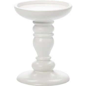 P/M CREAM PILLAR HOLDER 8&quot;