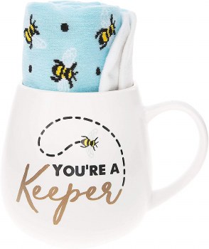 PAVILION MUG &amp; SOCK SET YOU'RE A KEEPER