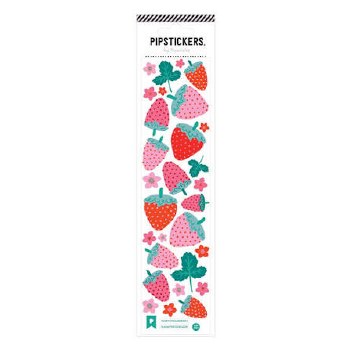 PIPSTICKERS FUZZY STRAWBERRIES