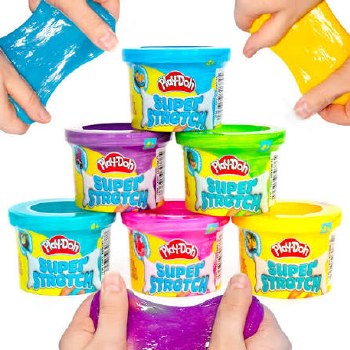 PLAYDOH SUPER STRETCH SCENTED SLIME ASST