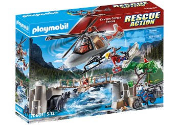 PLAYMOBIL CANYON COPTER RESCUE