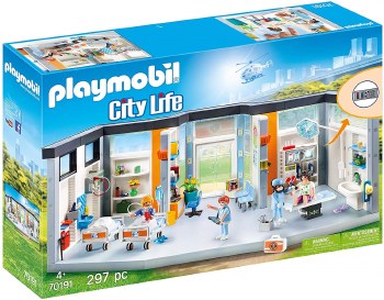 PLAYMOBIL FURNISHED HOSPITAL WING