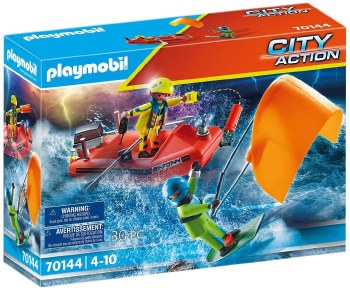 PLAYMOBIL KITESURFER RESCUE W/SPEEDBOAT