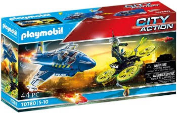 PLAYMOBIL POLICE JET WITH DRONE