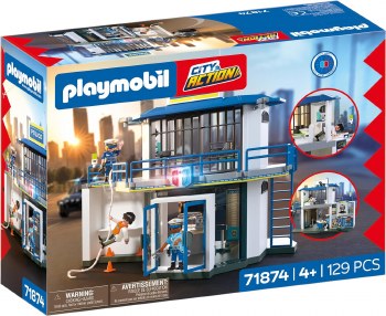 PLAYMOBIL POLICE STATION W/INVEST ROOM