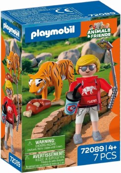 PLAYMOBIL ZOO TIGER &amp; VISITOR