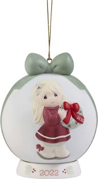 PRECIOUS MOMENTS 2022 BALL ORNAMENT