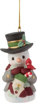 PRECIOUS MOMENTS 2026 SNOWMAN ORNAMENT