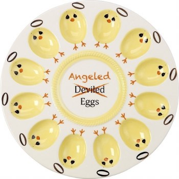 PRECIOUS MOMENTS ANGELED EGGS PLATTER