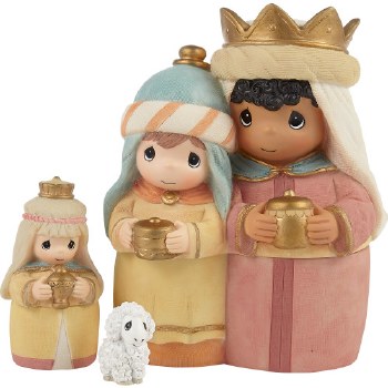 PRECIOUS MOMENTS NESTING THREE KINGS SET