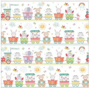 PRINTED JUMBO GIFT WRAP BABY TRAIN
