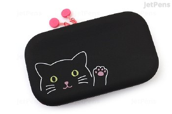 PUNILABO SILICONE ZIPPER POUCH BLACK CAT