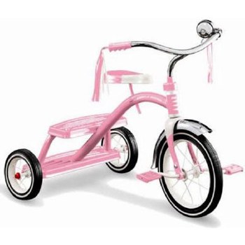 RADIO FLYER CLASSIC PINK TRICYCLE 12&quot;