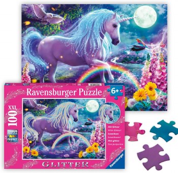 RAVENSBURGER 100p GLITTER UNICORN