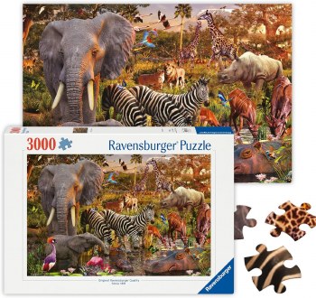 RAVENSBURGER 3000pc AFRICAN ANIMALS